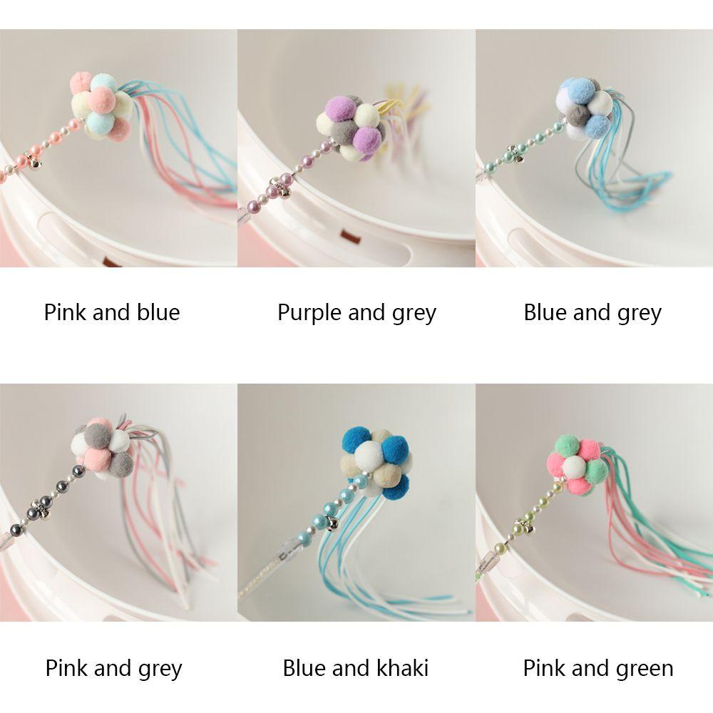 JARRED Gậy Gắn Quả Bông Và Chuông Đồ Chơi Tập Luyện Tương Tác Cho Mèo