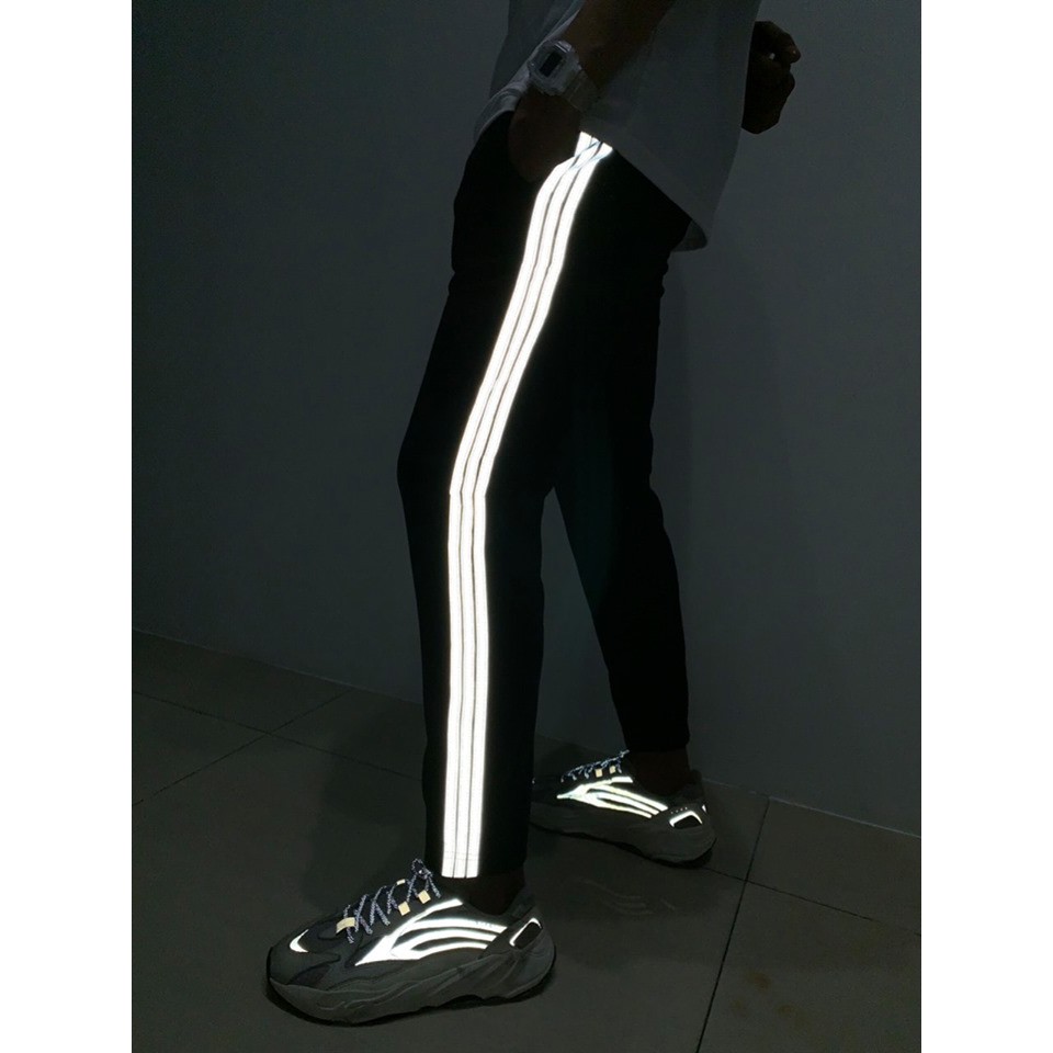Quần 3 sọc phản quang quần thể thao form nam nữ UNISEX - GIN STORE