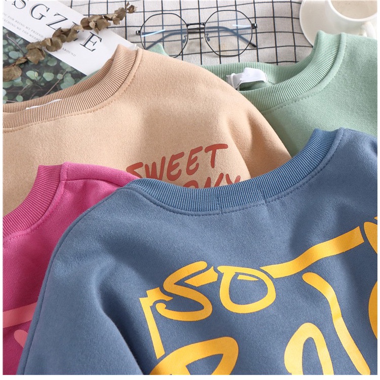 Áo Sweater Nỉ Bông Thu Đông Ulzzang Unisex Form Rộng