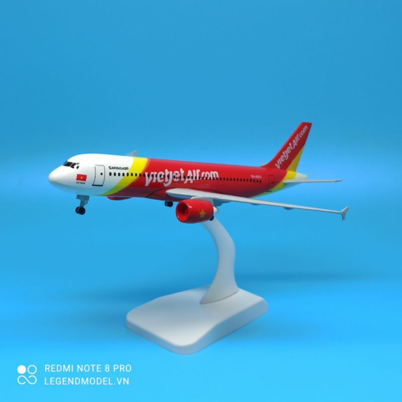 Mô hình máy bay Vietjet Air 20cm