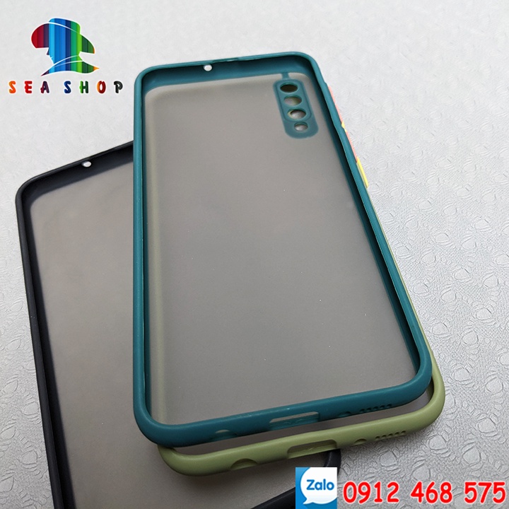Ốp lưng Samsung A50, A50S, A30S viền nhựa dẻo chống sốc - Mặt lưng nhám - kính full 9D, 21D- Kính chống nhìn trộm