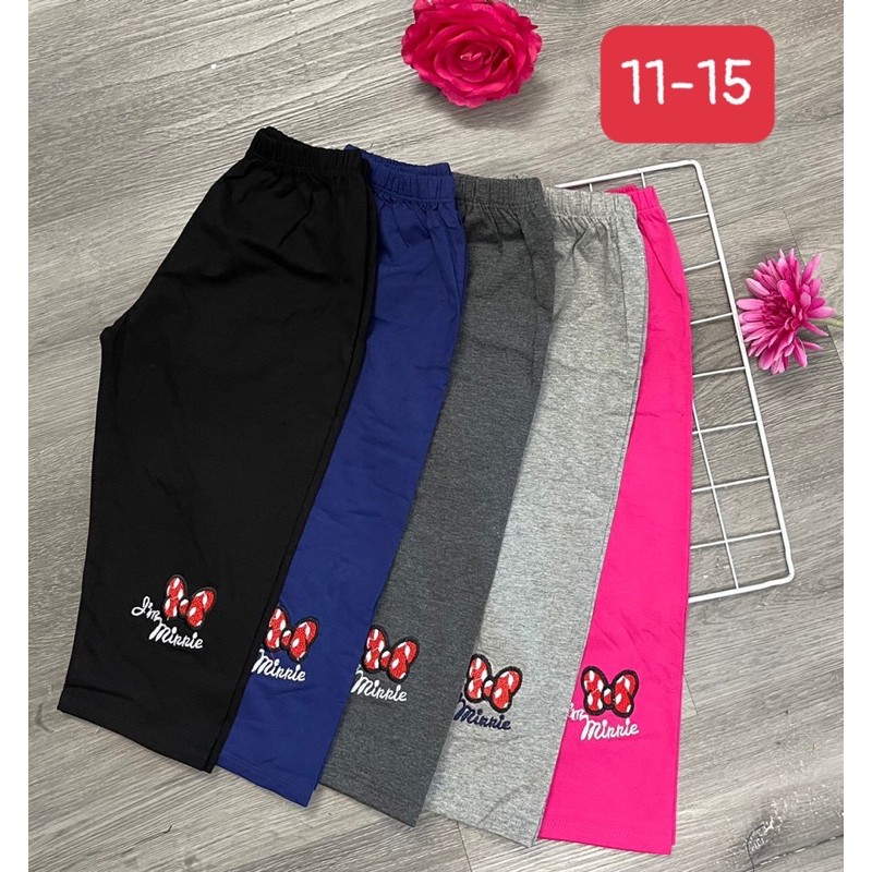 🍓18-28kg🍓 Quần legging lửng cotton bé gái chất đẹp bán shop - HA362