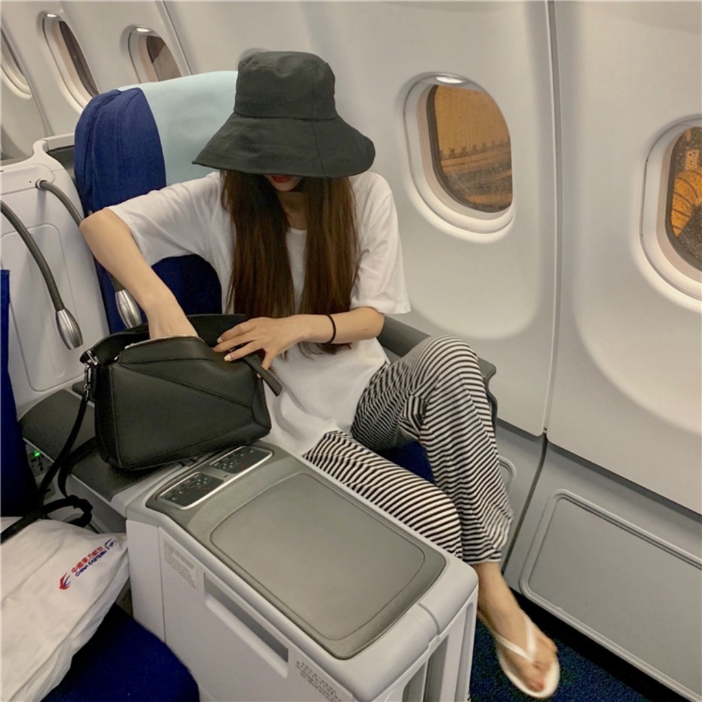 Sét Bộ Đồ Nữ Mặc Đi Chơi, Đi Học Mùa Hè , Áo Phông Nữ Cotton Pull vạt cong Mix Quần Dài Ống Rộng Kẻ Phong Cách Hàn Quốc