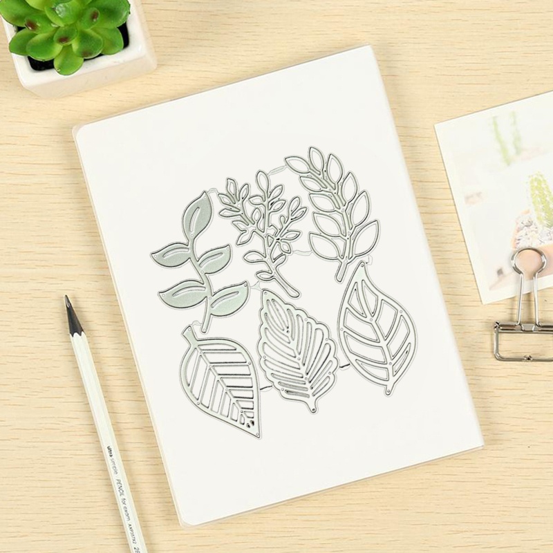 Khuôn Cắt Giấy Kim Loại Hình Lá Cây Xinh Xắn