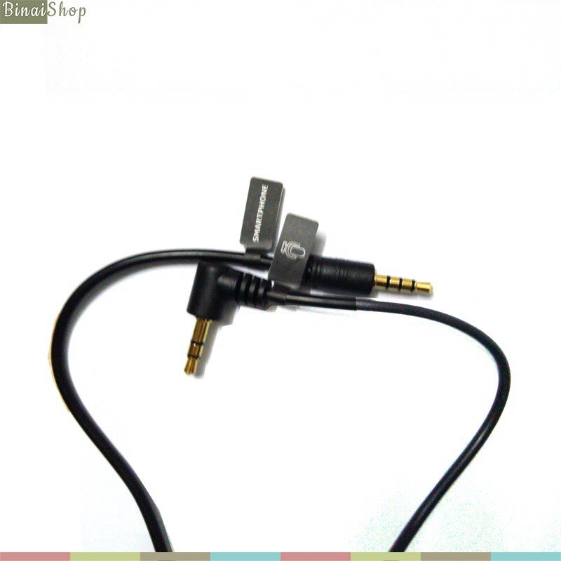 Boya Cab3.5 - Cáp Âm Thanh 3.5 Mm 2 Đầu Đực, Kết Nối Micro Với Điện Thoại