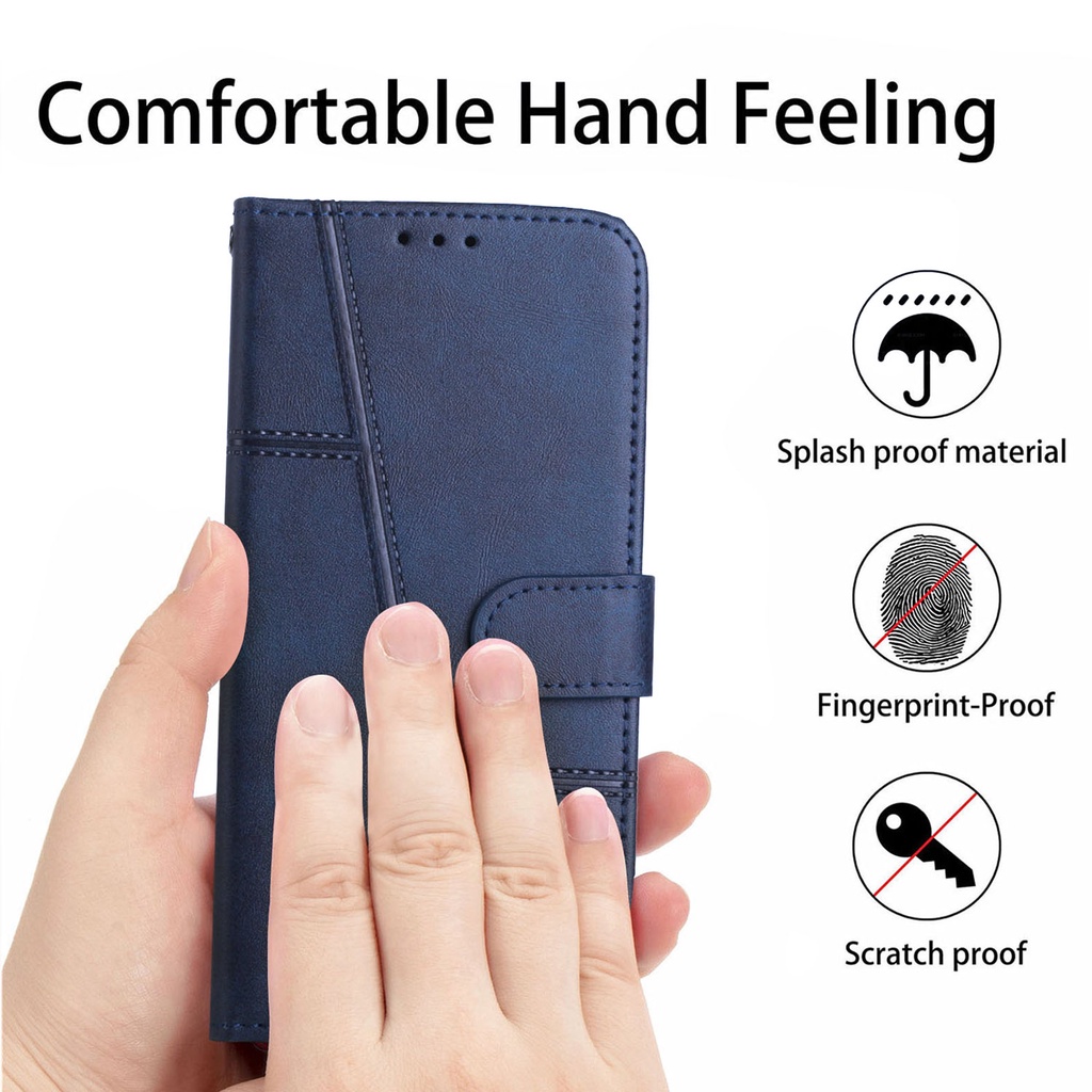 Bao Da Điện Thoại Mềm Nắp Gập Dạng Ví Có Ngăn Đựng Thẻ Cho Samsung Galaxy A03 Core M23 M32 M33 M53 5G M32 4G A22 A32 4G 5G