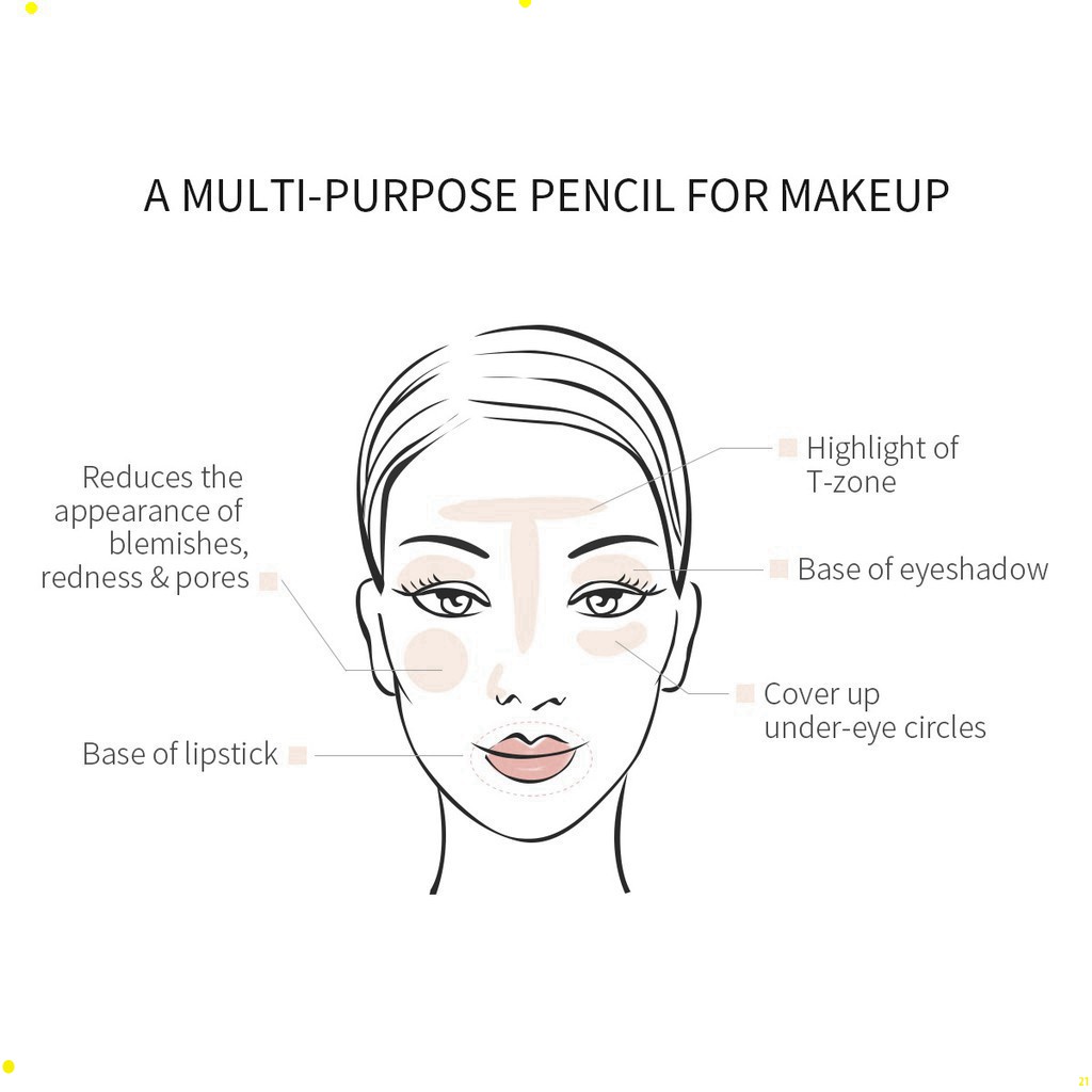 Bút Che Khuyết Điểm MeNow - bút Fix Makeup Không Trôi Không Thấm Nước, chì phấn che mụn, tàn nhang mặt MEL
