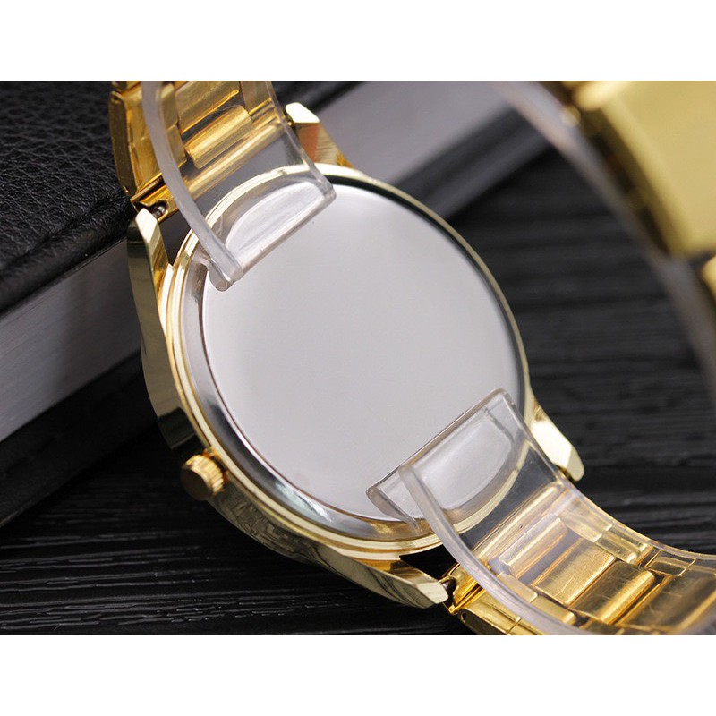 Đồng hồ nam nữ thời trang Geneva lịch lãm cực đẹp DH98; Đồng hồ thời trang nam nữ dây kim loại cao cấp Geneva cực đẹp DH