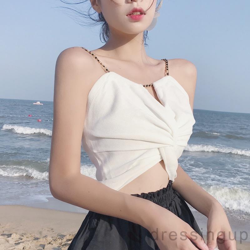 Áo 2 dây màu trơn gợi cảm cho nữ