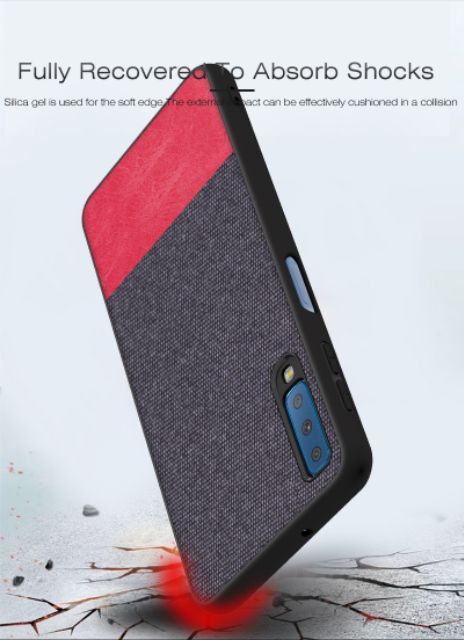 Ốp Lưng Samsung A7 2018 FREESHIP Từ 50k Vải da mền thời trang cao cấp siêu đẹp