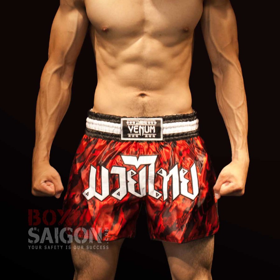 Quần Muay Thai Venum Tecmo - Red/Black