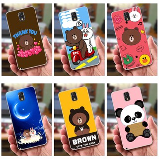 Ốp lưng Samsung Note 3 (dẻo viền trắng trong) - Hinh Gấu Brown, Panda Cực Dễ Thương