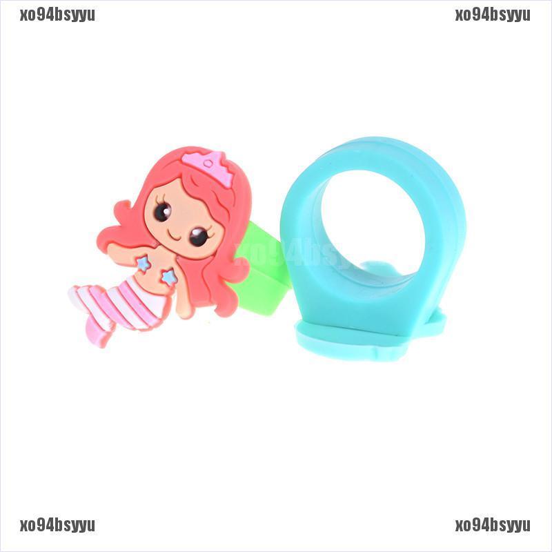 1 Nhẫn Cao Su PVC Hoạt Hình Nàng Tiên Cá xo94bsyyu