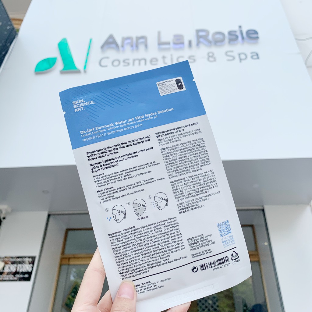 Mặt Nạ Cấp Ẩm Chuyên Sâu Dr.Jart+ Vital Hydra Solution 25G