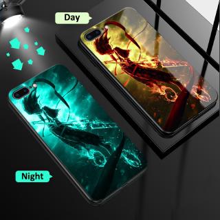 Ốp Điện Thoại Kính Cường Lực Cứng In Hình Anime Cho iPhone 7 Plus 8 Plus 12 12 Pro 11 11 Pro Max 6 Plus 6s Plus X