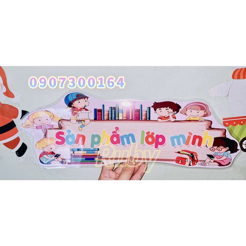 Thẻ tên các góc trang trí lớp - Đồ dùng dạy học Ruby