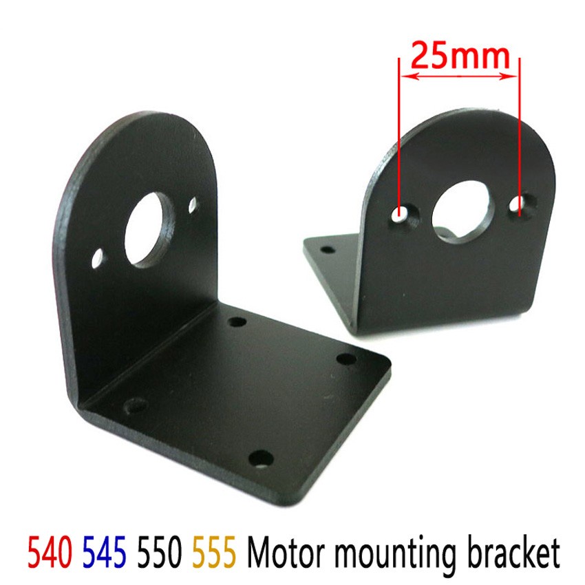 550 540 Khung gắn mơ tơ bằng thép sơn đen, 550 540 Motor Bracket, Mounting Bracket for 775 DC Motor