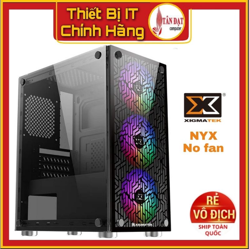 Vỏ Case Máy Tính XIGMATEK NYX (No Fan) - Hàng chính hãng Mai Hoàng phân phối