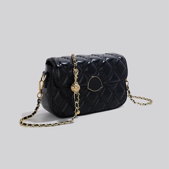 🌸Hàng Order🌸 Túi Xách Nữ CEEKAY Kẻ Lưới Da Trơn Khóa Dính Quai Da Phối Xích Quả Lắc Sang Chảnh Nữ Tính 🌸Hàng Quảng Châu