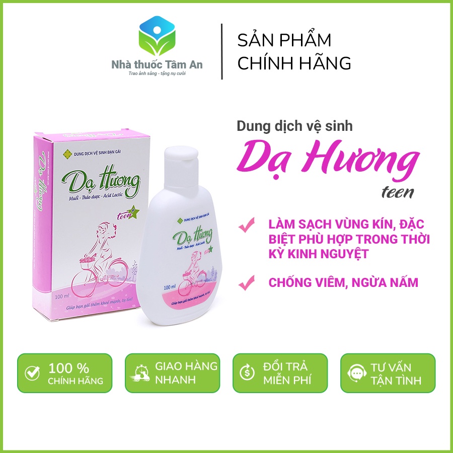 Dạ Hương Teen - Dung dịch vệ sinh cho trẻ tuổi dậy thì -  100ml