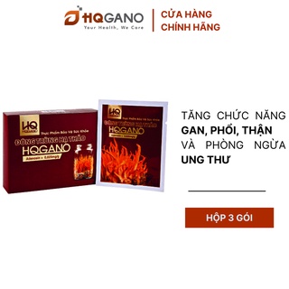 Đông Trùng Hạ Thảo HQGANO (3 gói) Tăng Sức Đề Kháng, Giảm Stress, Ăn Ngon Ngủ Tốt, Thực Phẩm Chức Năng