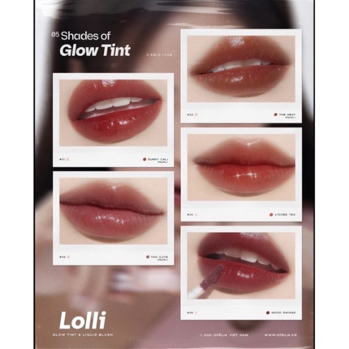 Son Kem Bóng Ofélia Lolli Glow Tint