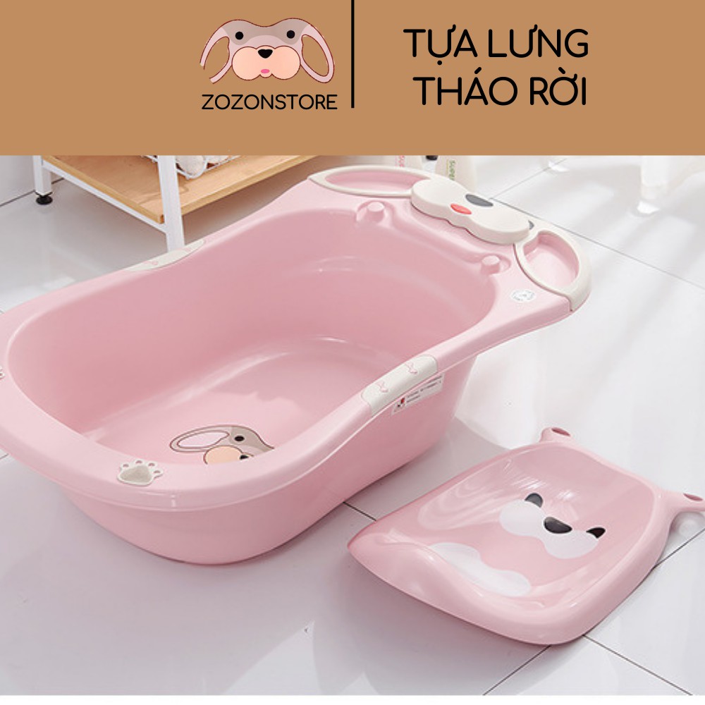 Chậu tắm cho bé hình gấu cho trẻ sơ sinh-4 tuổi giặt đồ quần áo nhựa PP an toàn chống trượt CHÍNH HÃNG