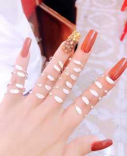 Nhẫn bạc hình lông vũ đẹp giá rẻ