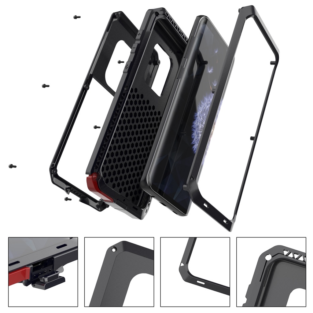 Ốp Điện Thoại Kim Loại Nhôm Chống Sốc Cho Samsung Galaxy S21 S20 Ultra S10 Plus Note 21 20 10 8 9 Plus