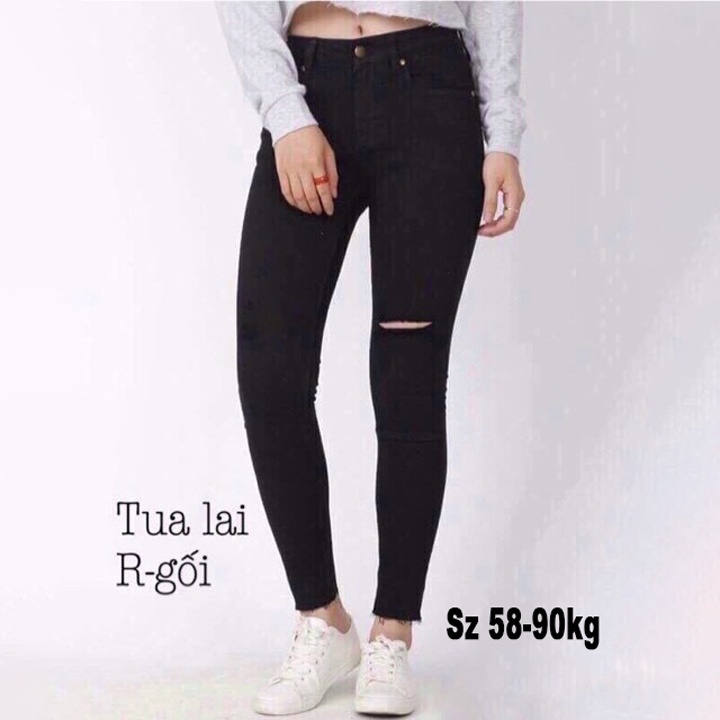 Quần Jeans Đen Bigsize KimFashion Co giãn Fulsize 55-90kg