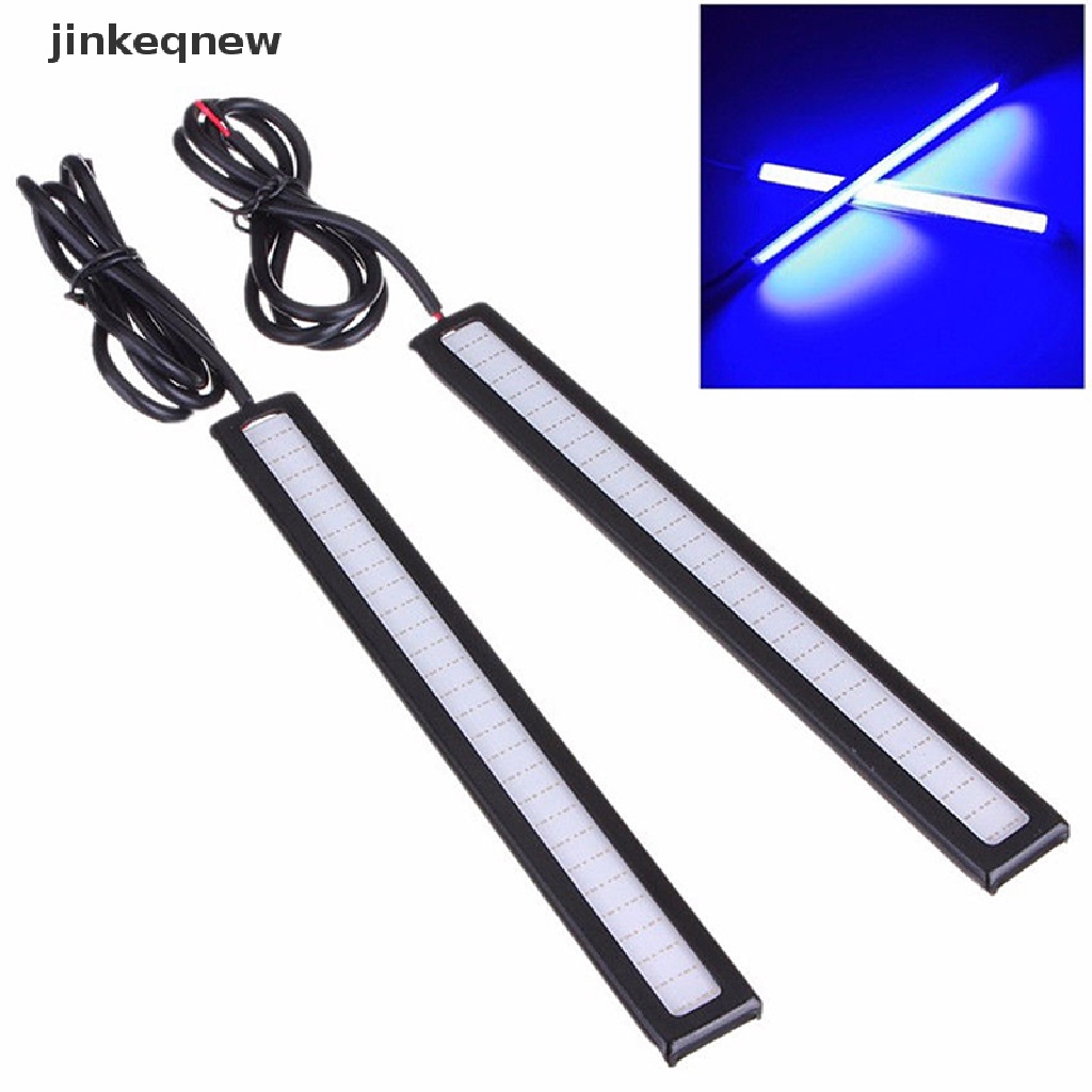Đèn LED COB DRL DC 12V 17CM Ánh Sáng Xanh Siêu Sáng Chống Thấm Nước Cho Xe Hơi