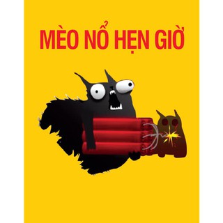KingdomToys - Combo mèo nổ đen Exploding Kittens + 4 bản mở rộng