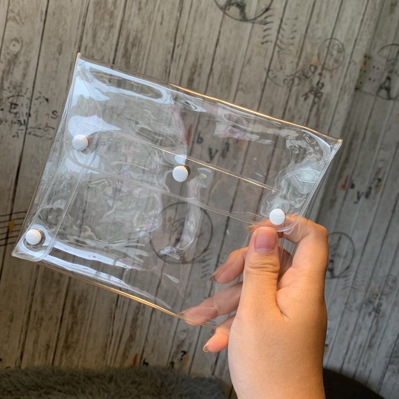 Túi Đựng Đồ Trang Điểm/ Mỹ Phẩm/ Hộ chiếu/ Túi đựng bút PVC cỡ lớn Hàn Quốc Tiện Dụng [BL52]