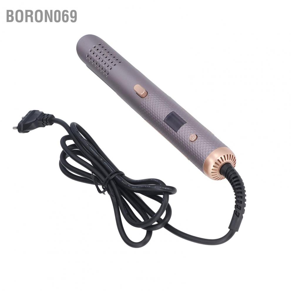 Boron069 Boron069 Máy duỗi tóc LED Màn hình kỹ thuật số 2 trong 1 Chăm sóc ion âm Có thể điều chỉnh 5 cấp độ Bàn là uốn EU Cắm 100 đến 240V