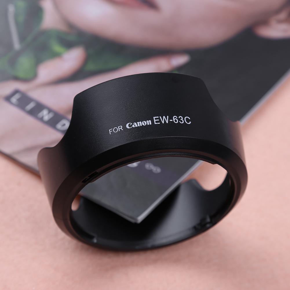 Loa che nắng EW-63C hình hoa đầu gắn có ngạnh thích hợp cho máy ảnh Canon EF-S 18-55 STM EF-S 55-250 STM