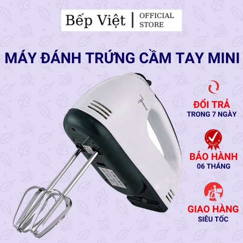 Máy đánh trứng cầm tay mini SCARLETT 7 tốc độ - thép không gỉ bền bỉ - công suất 180w