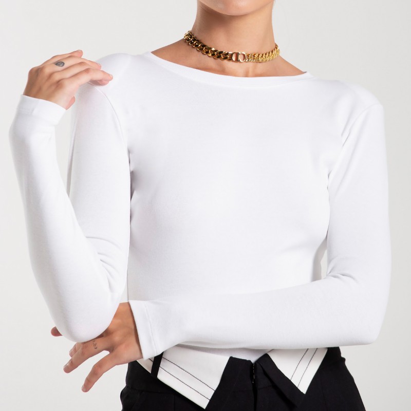 [Mã BMBAU50 giảm 50K đơn 150K] Áo Thun Body Tay Dài Basic Silk TOP