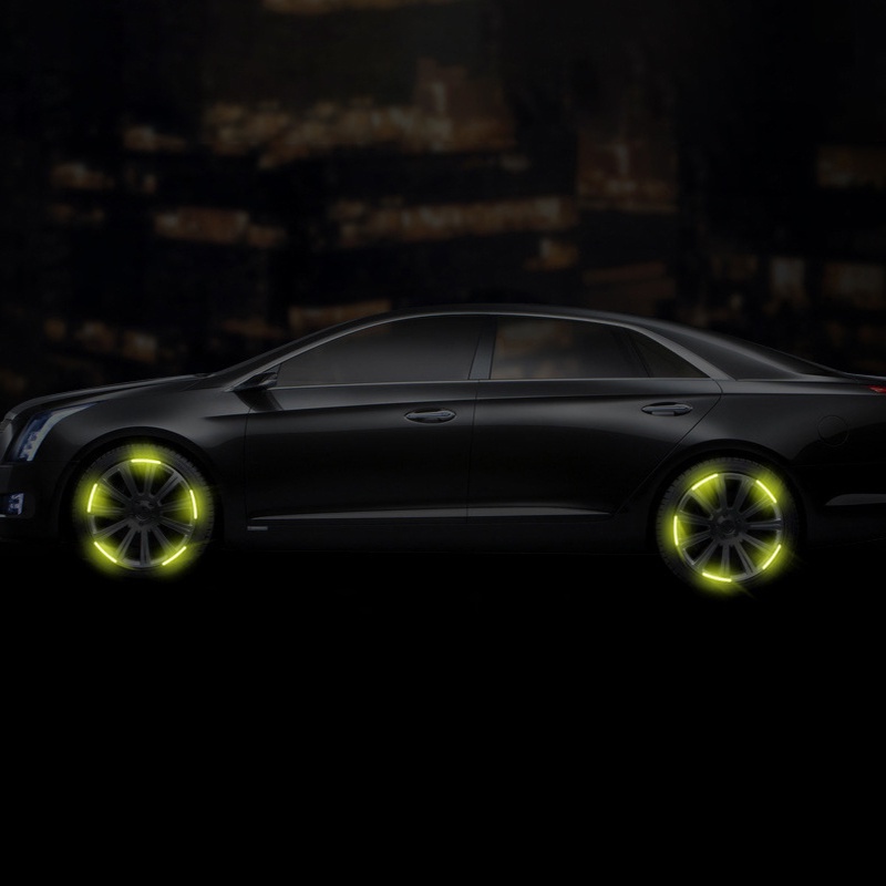 Bộ 20 Miếng Dán Phản Quang Trang Trí Bánh Xe Hơi BMW Toyota Honda Nissan Suzuki Ford