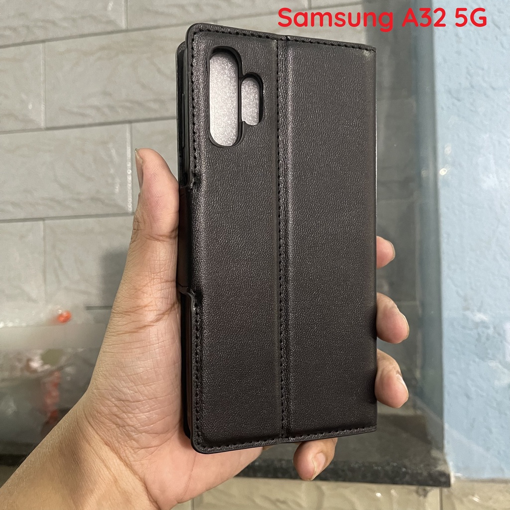 Bao da Samsung Galaxy A32 4G  (SM-A325F/DS) A32 5G  có ngăn đựng thẻ siêu tiện lợi, chất da sang trọng