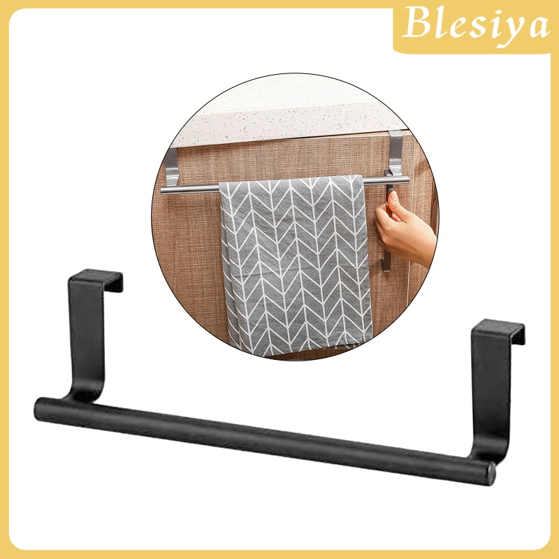 [Blesiya] Giá Treo Khăn Gắn Cửa Nhà Bếp / Phòng Tắm Không Cần Khoan Lỗ Phong Cách Hiện Đại