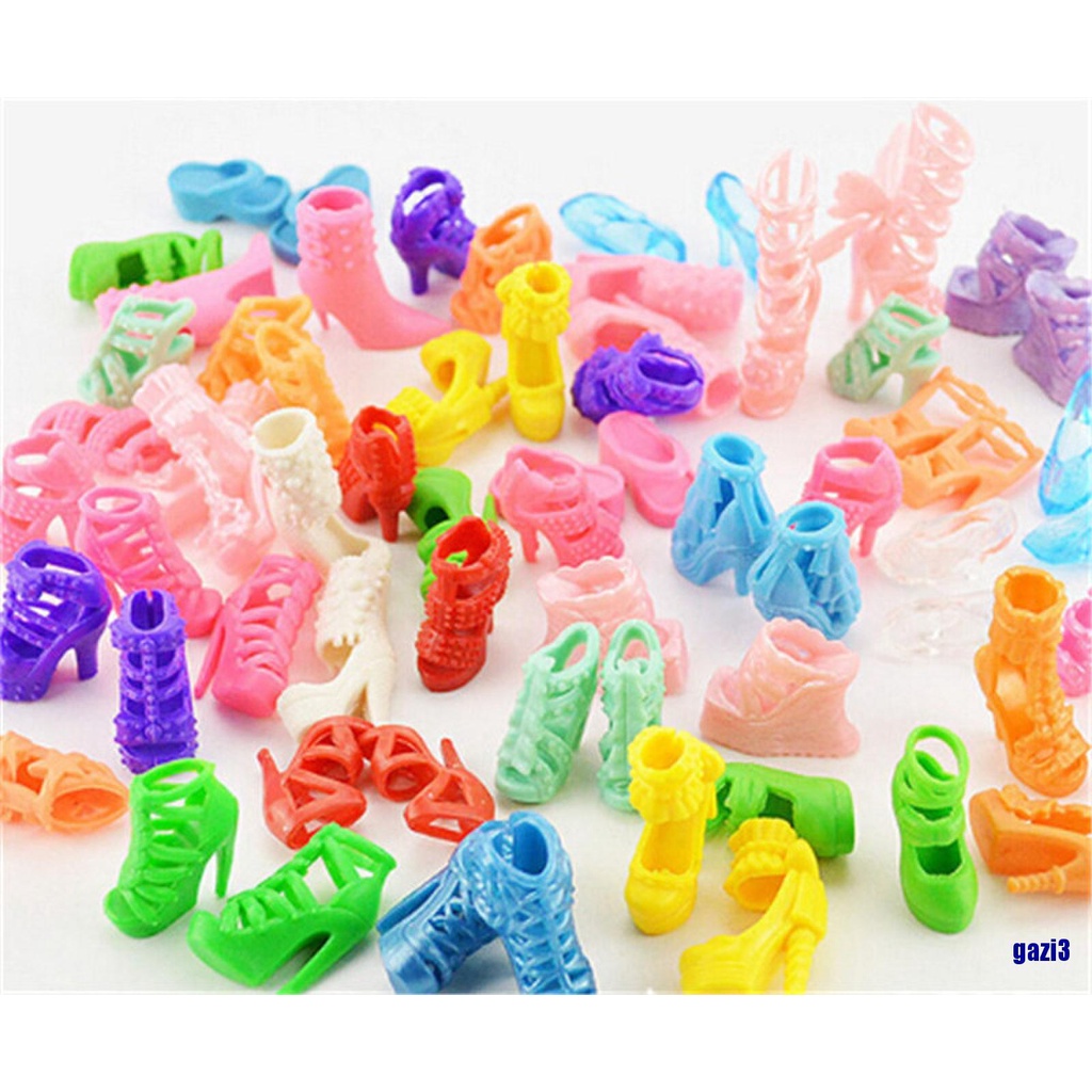 Set 10 đầm + 10 đôi giày xinh xắn cho búp bê Barbie chất lượng cao