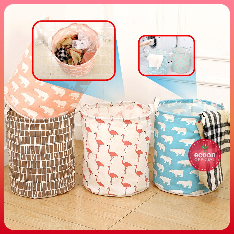 Sỉ 26k-Sọt Vải / Giỏ Vải Canvas Đa Năng Đựng Đồ, Quần Áo, Đồ Chơi Chống Thấm Nước