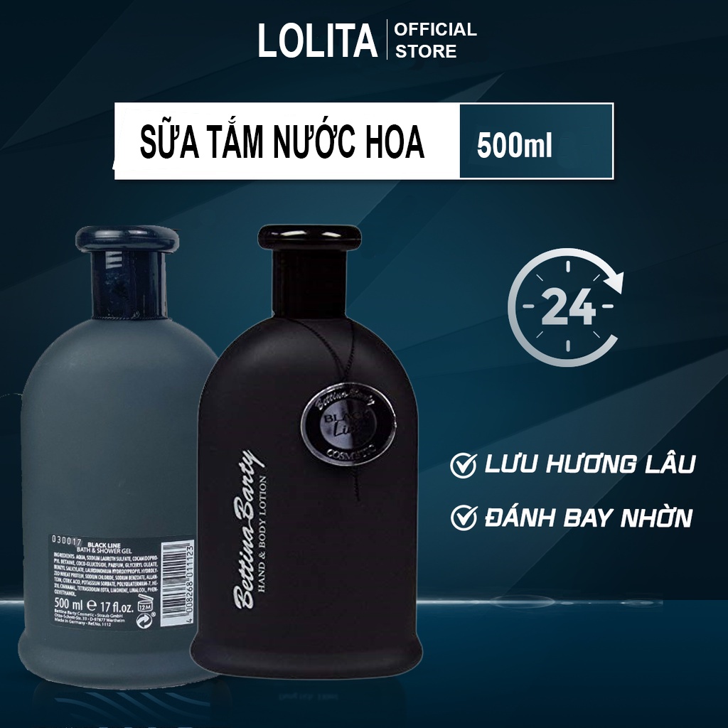 Sữa tắm nước hoa nam Bettina barty 500ml HOT số 1 tại Đức