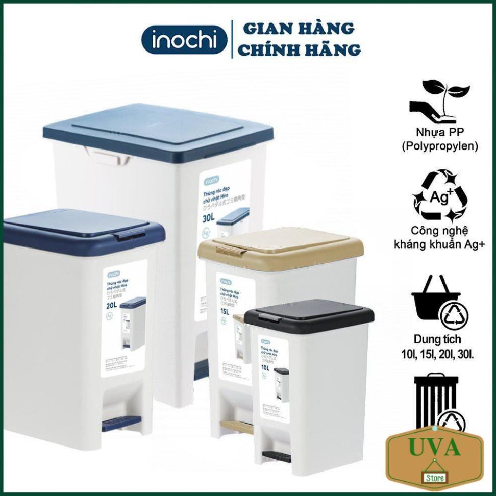 Thùng Rác Nhựa Đạp Chân Nắp Đậy Inochi Cao Cấp Cho Văn Phòng Gia Đình Khách Sạn