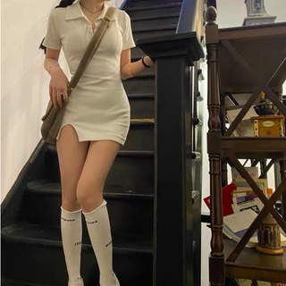 ĐẦM BODY CỔ POLO LEN GÂN