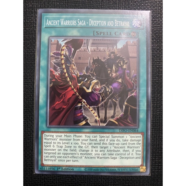 Thẻ bài Ancient Warriors Saga-Deception and Betrayal