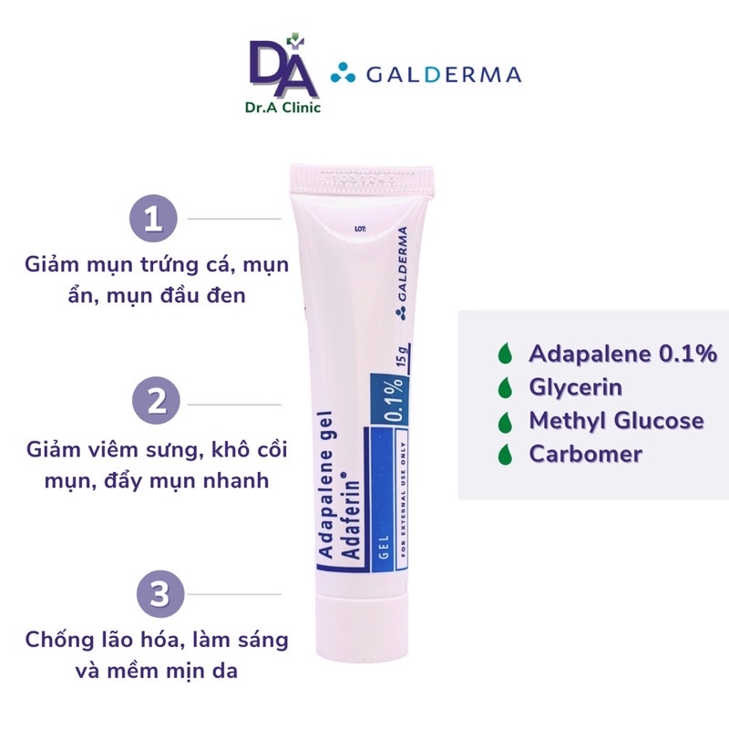 (CHÍNH HÃNG -2024) adapalen gel 0.1%