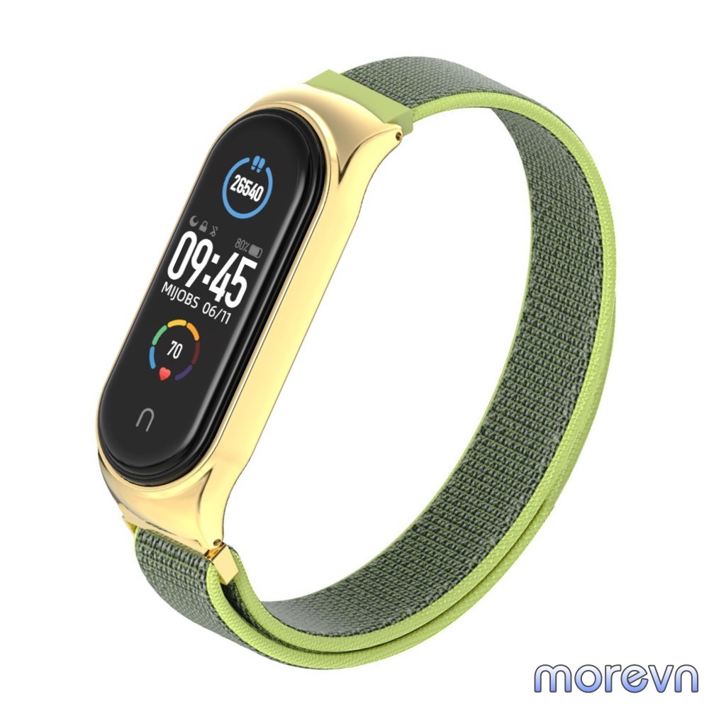 Dây đeo Mi band 4, miband 3 NYLON viền cong CS chính hãng Mijobs - dây đeo thay thế mi band 3, miband 4 NYLON (Mijobs)