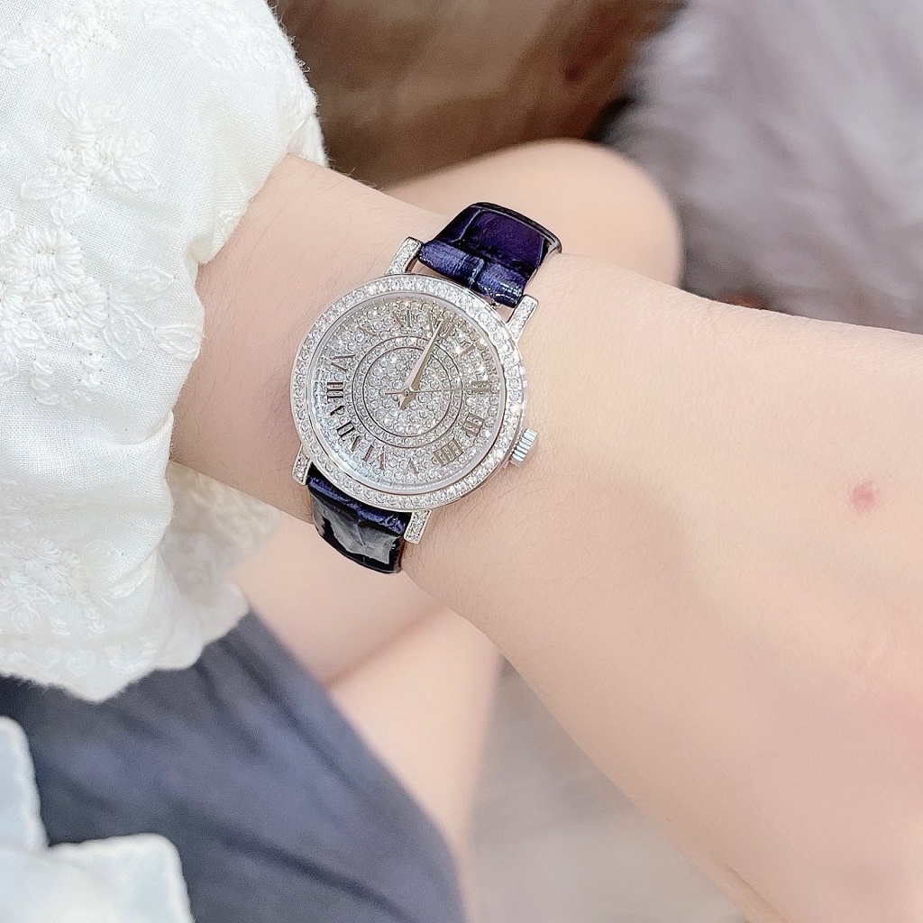 Set Đồng Hồ Nữ Davena 61620 Silver Chính Hãng 30mm