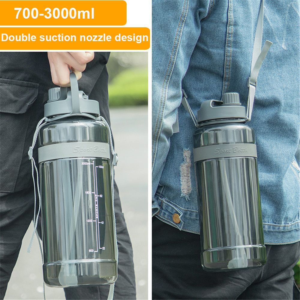 Bình Nước Thể Thao Bằng Nhựa Không Chứa Bpa Dung Tích Lớn 700-3000ml